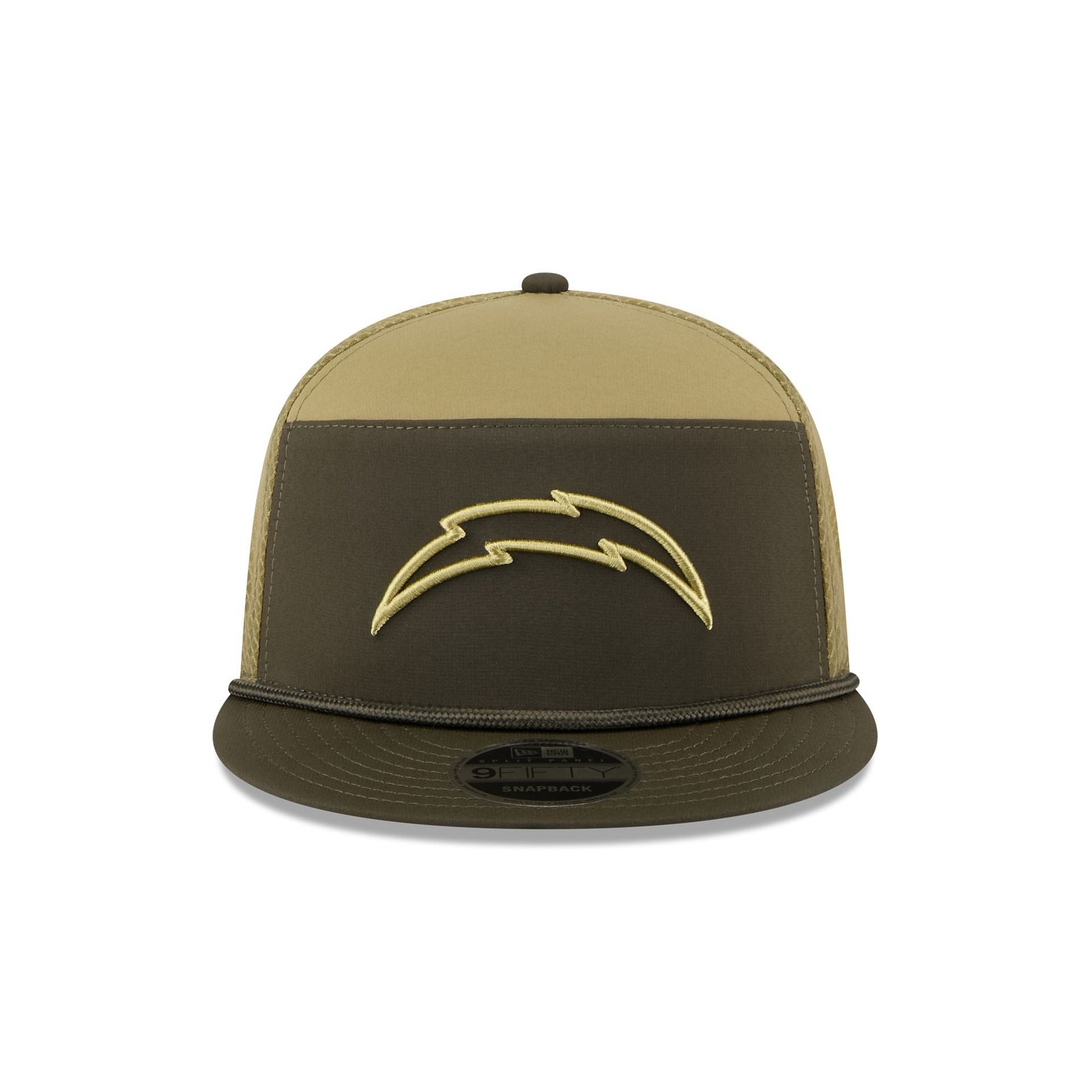 Los Angeles Chargers 2025 Salute to Service Split Panel 9FIFTY Trucker Hat - Image 2