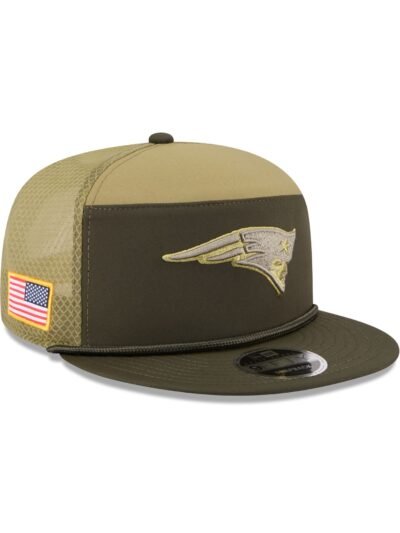 New England Patriots 2025 Salute to Service Split Panel 9FIFTY Trucker Hat