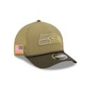 Seattle Seahawks 2025 Salute to Service 9FORTY M-Crown A-Frame Trucker Hat