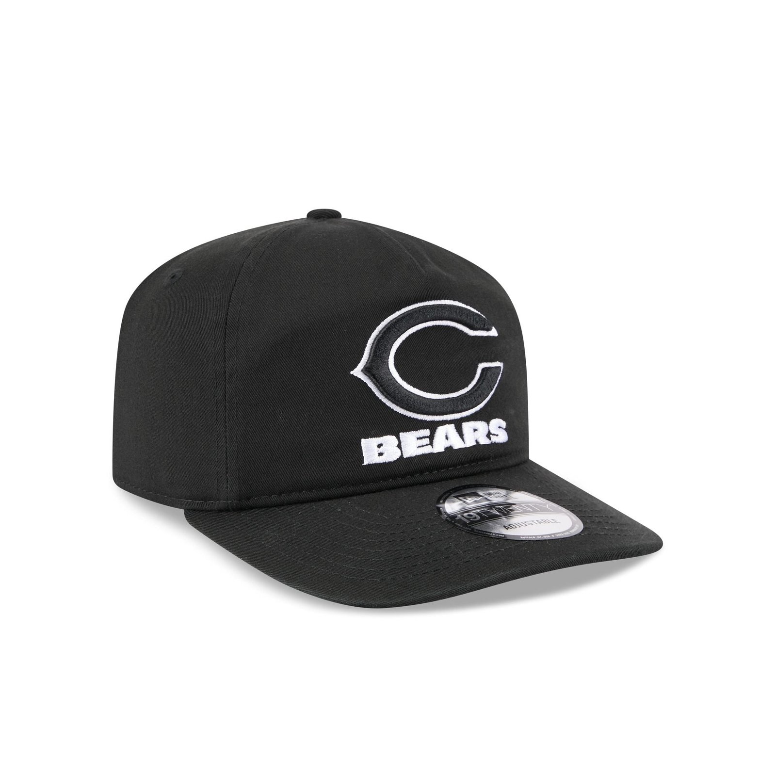 Chicago Bears Black and White 19TWENTY Snapback Hat - Image 3