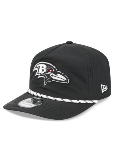Baltimore Ravens Black and White Rope 19TWENTY Snapback Hat