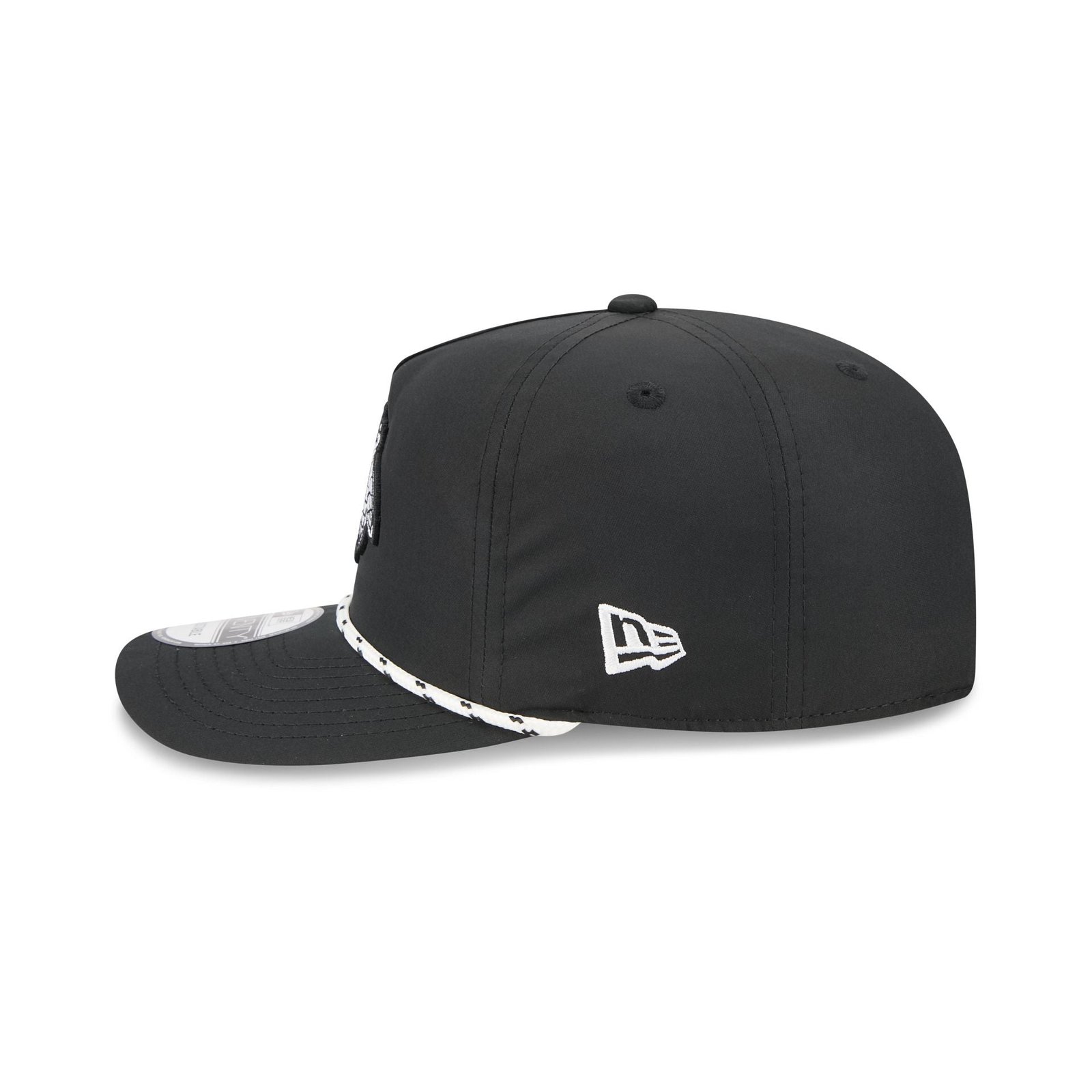 Chicago Blackhawks Black and White Rope 19TWENTY Snapback Hat - Image 4