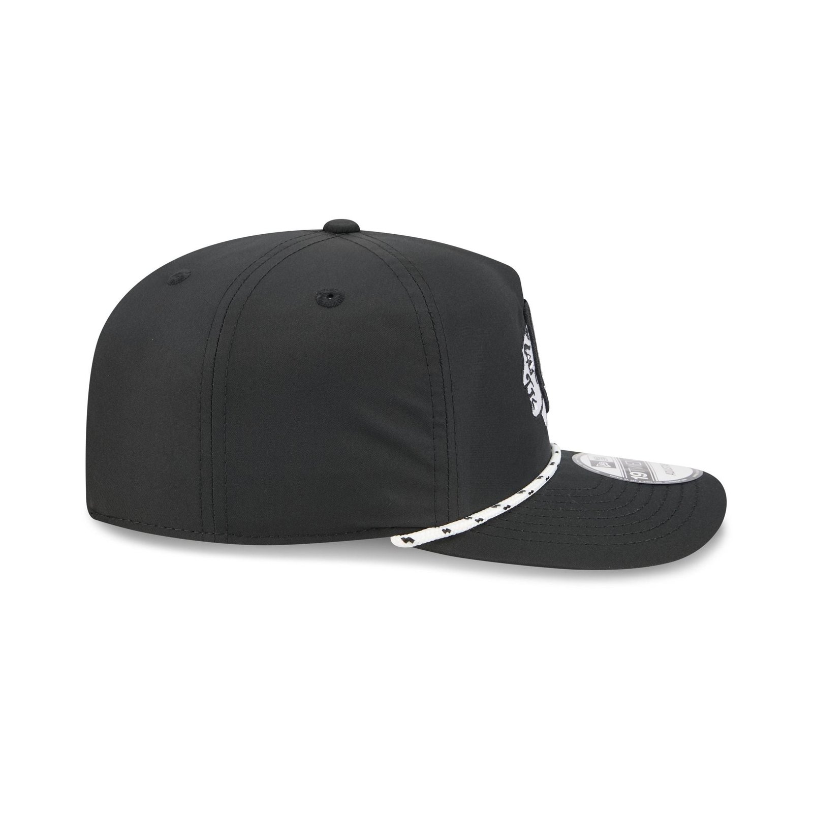 Chicago Blackhawks Black and White Rope 19TWENTY Snapback Hat - Image 5