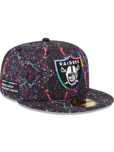 Las Vegas Raiders 2025 Crucial Catch 59FIFTY Fitted Hat