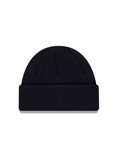 New Era Branded Navy Short Knit Beanie Hat