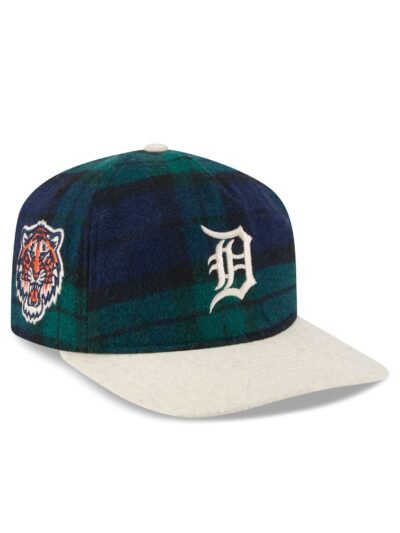 Detroit Tigers Plaid Letterman 19TWENTY Adjustable Hat