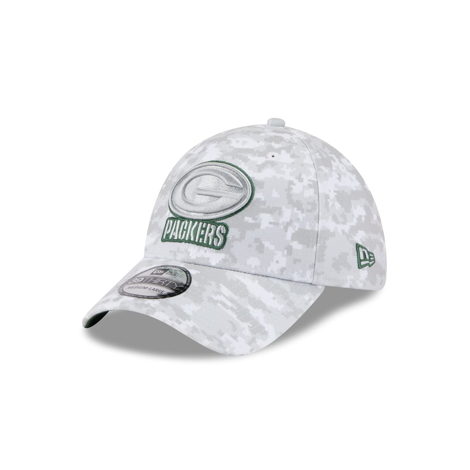 Green Bay Packers 2025 Salute to Service Fan Gear 39THIRTY Stretch Fit Hat - Image 3