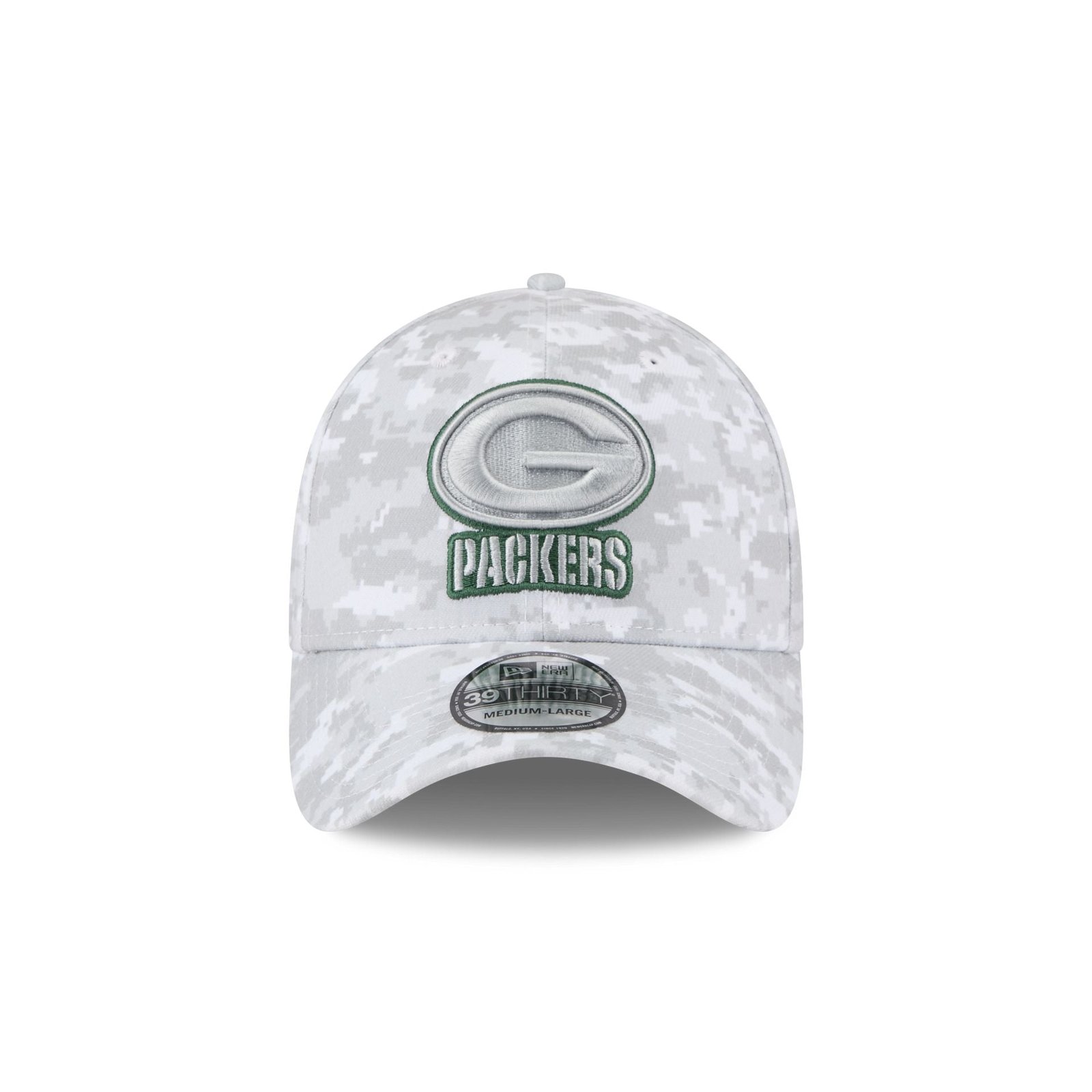 Green Bay Packers 2025 Salute to Service Fan Gear 39THIRTY Stretch Fit Hat - Image 2