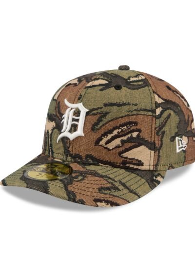 Detroit Tigers Three Looms Jacquard Camo 59FIFTY Fitted Hat