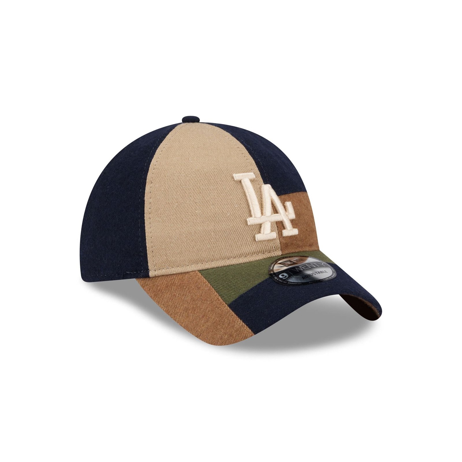 Los Angeles Dodgers Three Looms Cotton Twill Patchwork 9TWENTY Adjustable Hat - Image 3