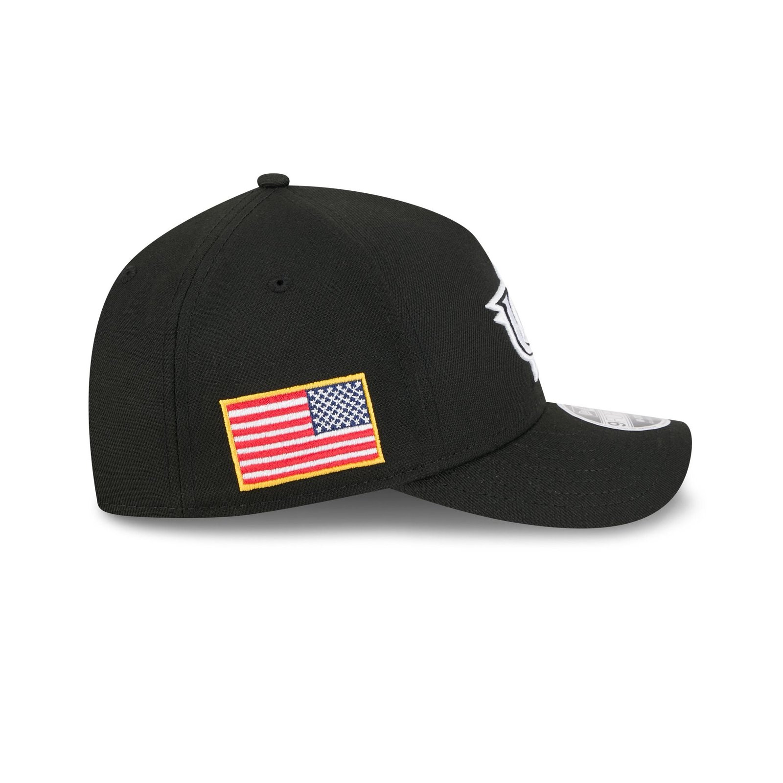 USA World Baseball Classic Black and White 9FORTY M-Crown A-Frame Snapback Hat - Image 4