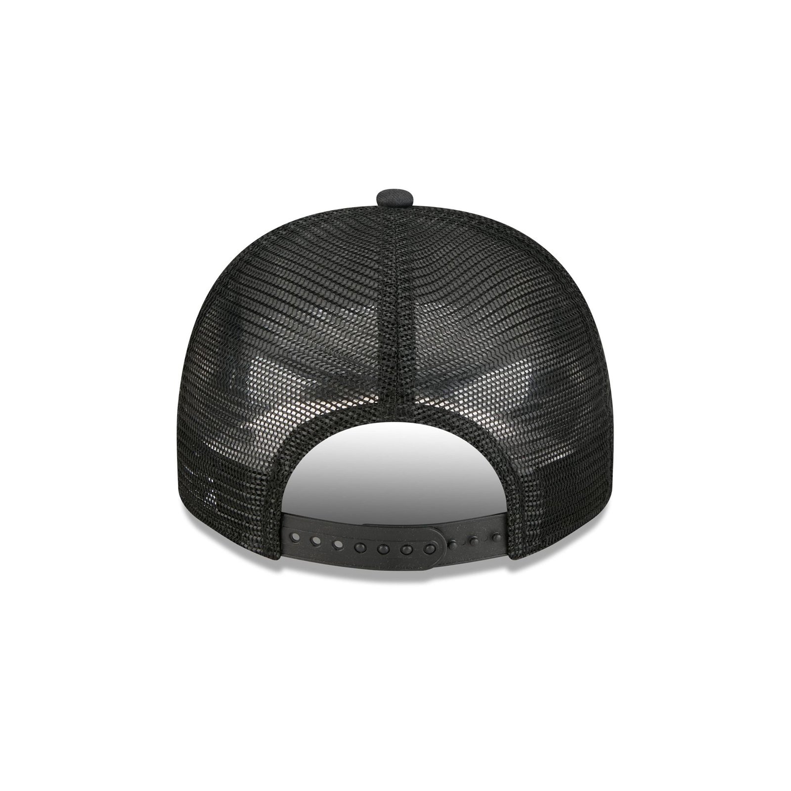 Detroit Red Wings Washed Black 9FIFTY A-Frame Trucker Hat - Image 6