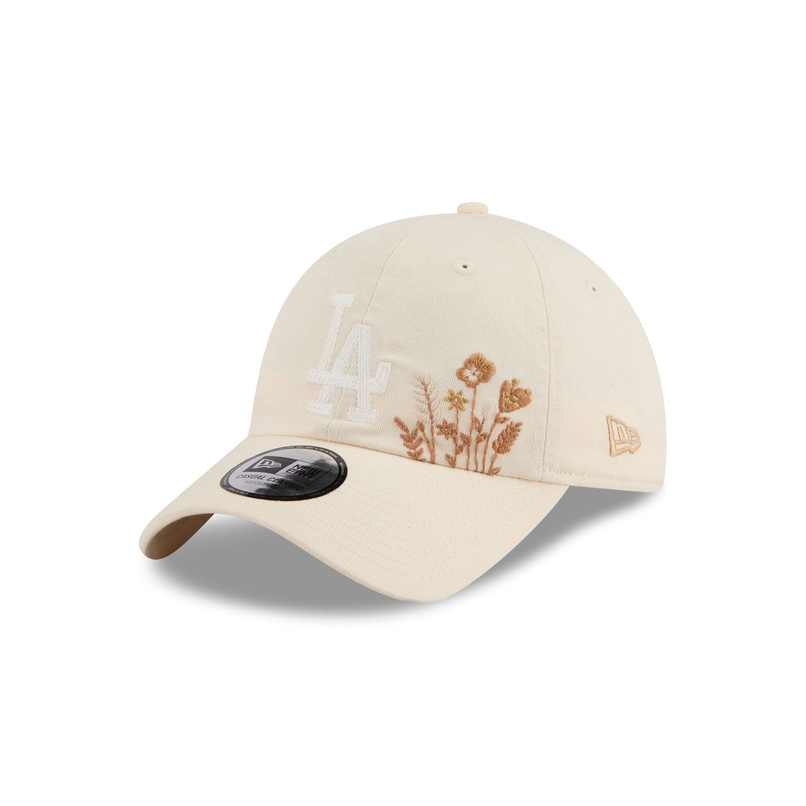Los Angeles Dodgers Wildflower Light Cream Casual Classic Adjustable Hat