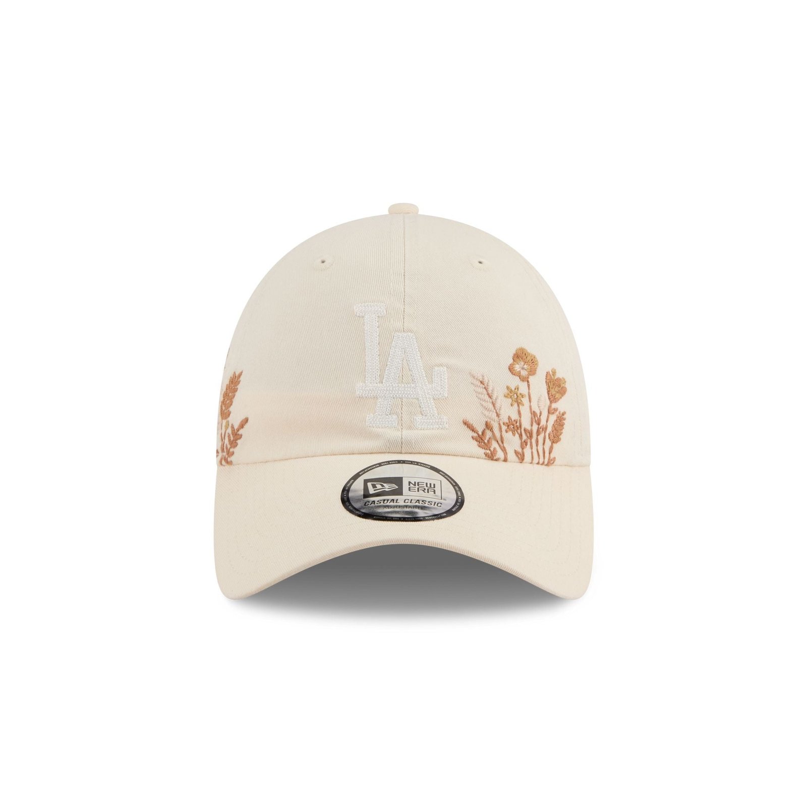 Los Angeles Dodgers Wildflower Light Cream Casual Classic Adjustable Hat - Image 2