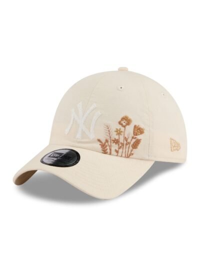 New York Yankees Wildflower Light Cream Casual Classic Adjustable Hat