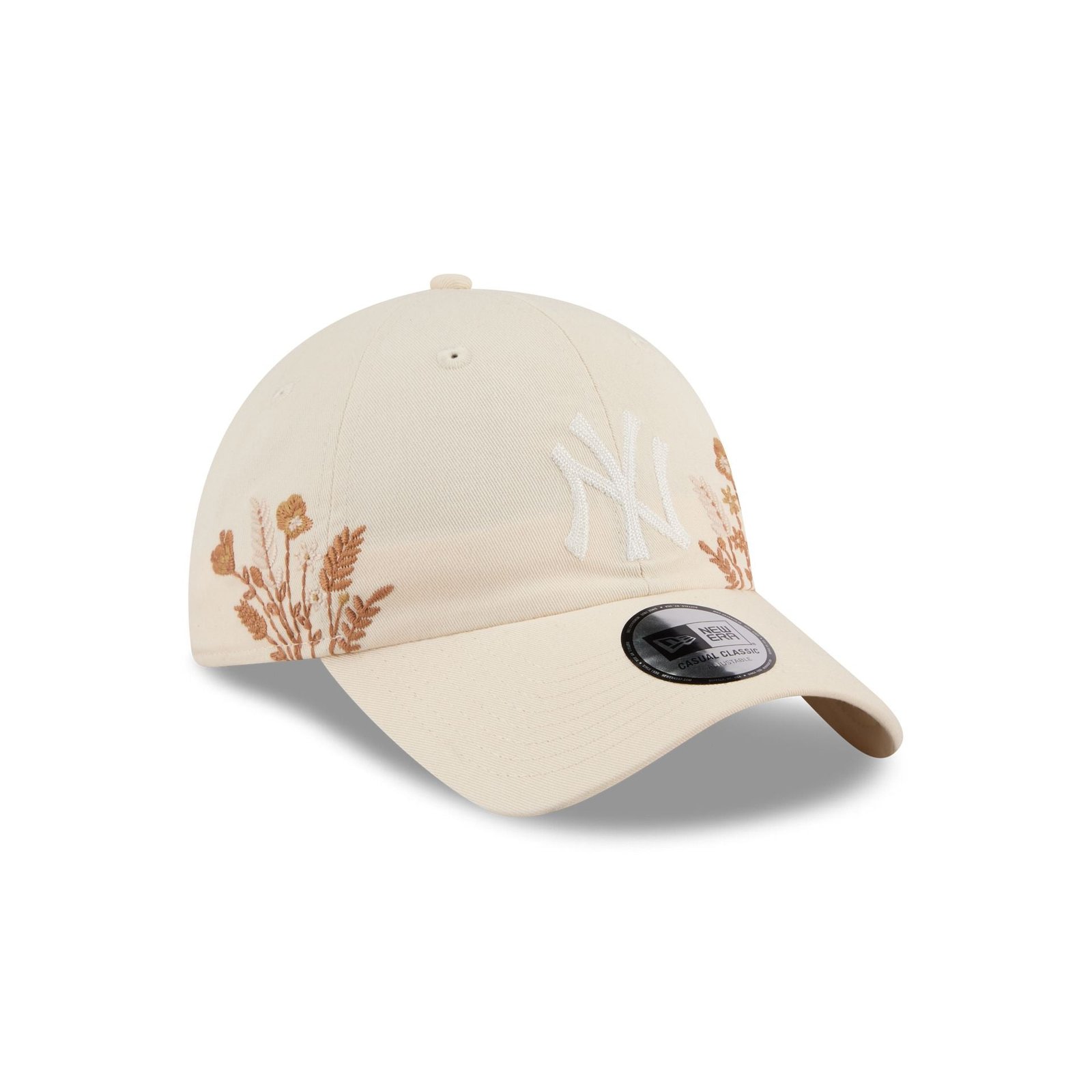 New York Yankees Wildflower Light Cream Casual Classic Adjustable Hat - Image 3
