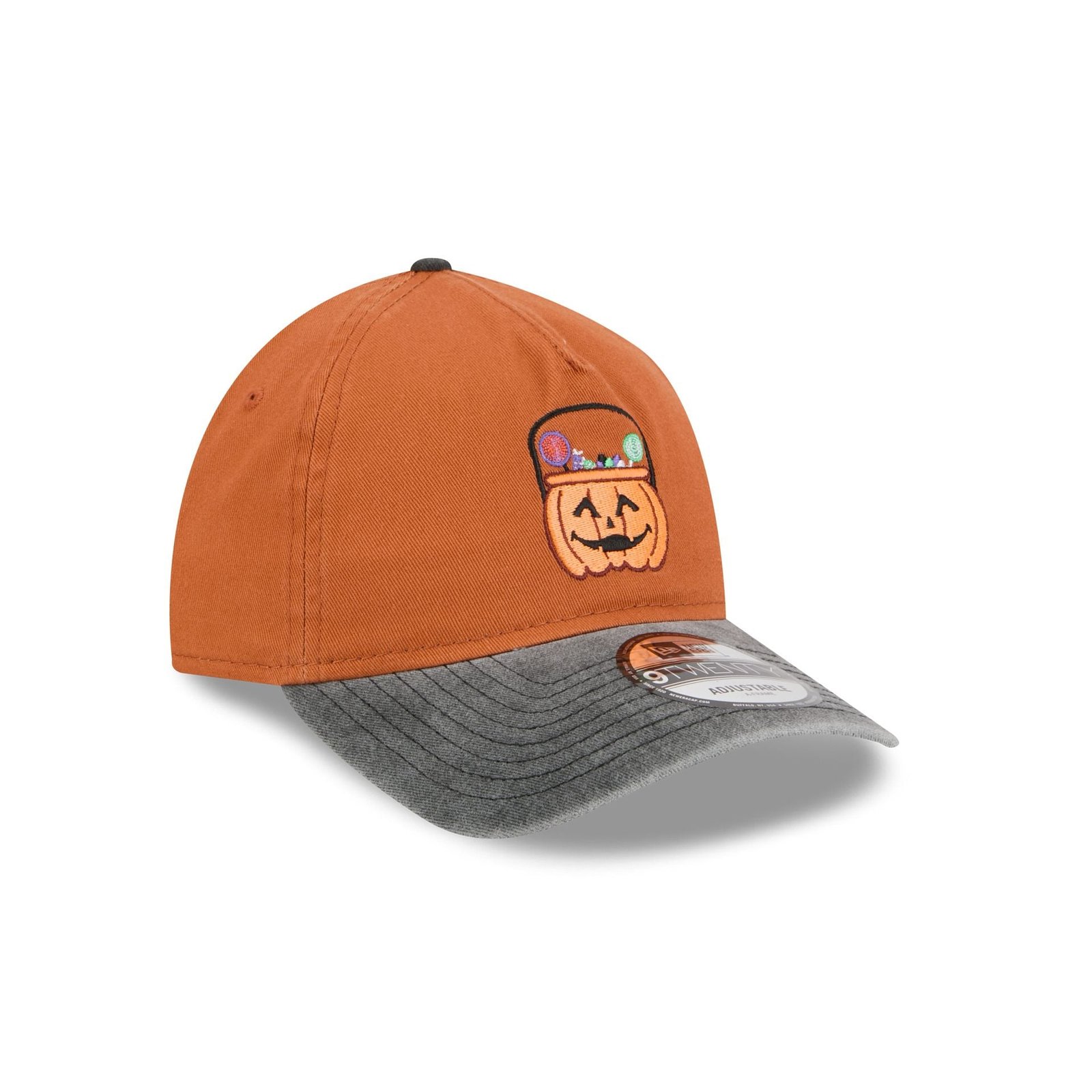 New Era Cap Pumpkin Treat Bucket 9TWENTY A-Frame Adjustable Hat - Image 4