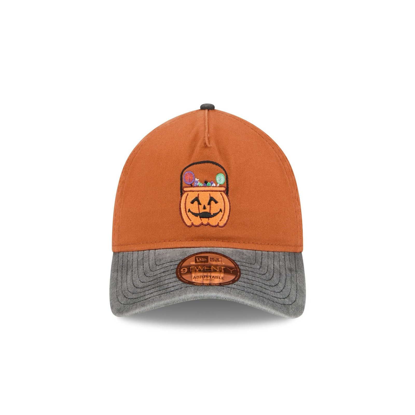 New Era Cap Pumpkin Treat Bucket 9TWENTY A-Frame Adjustable Hat - Image 3