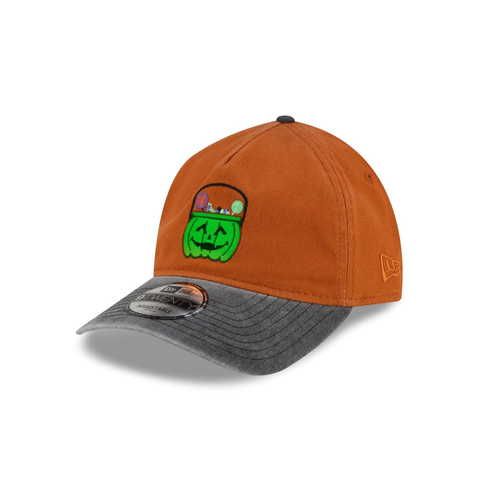 New Era Cap Pumpkin Treat Bucket 9TWENTY A-Frame Adjustable Hat - Image 2