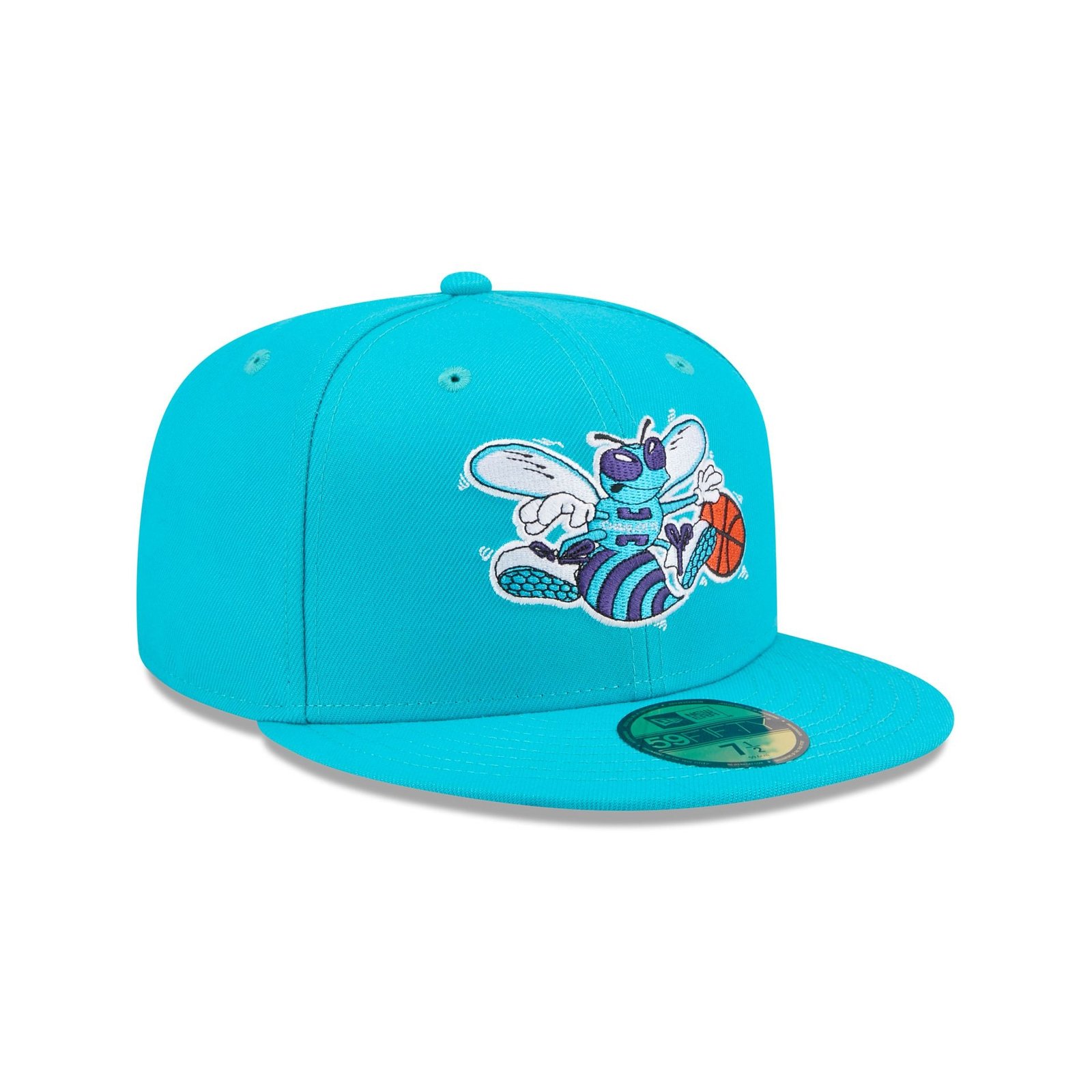 Charlotte Hornets 1988-2002 Hardwood Classics 59FIFTY Fitted Hat - Image 3