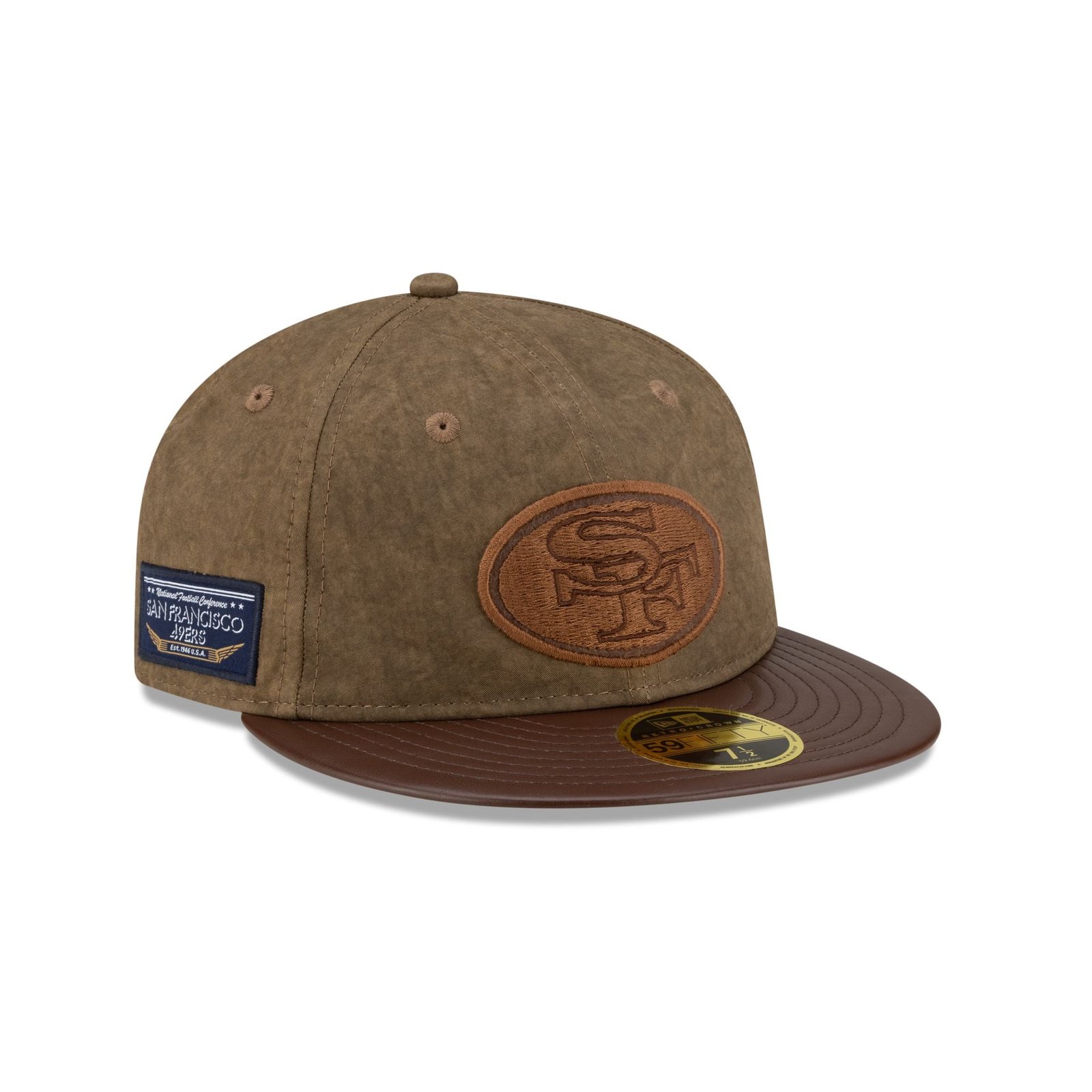 San Francisco 49ers Utility Linen Retro Crown 59FIFTY Fitted Hat