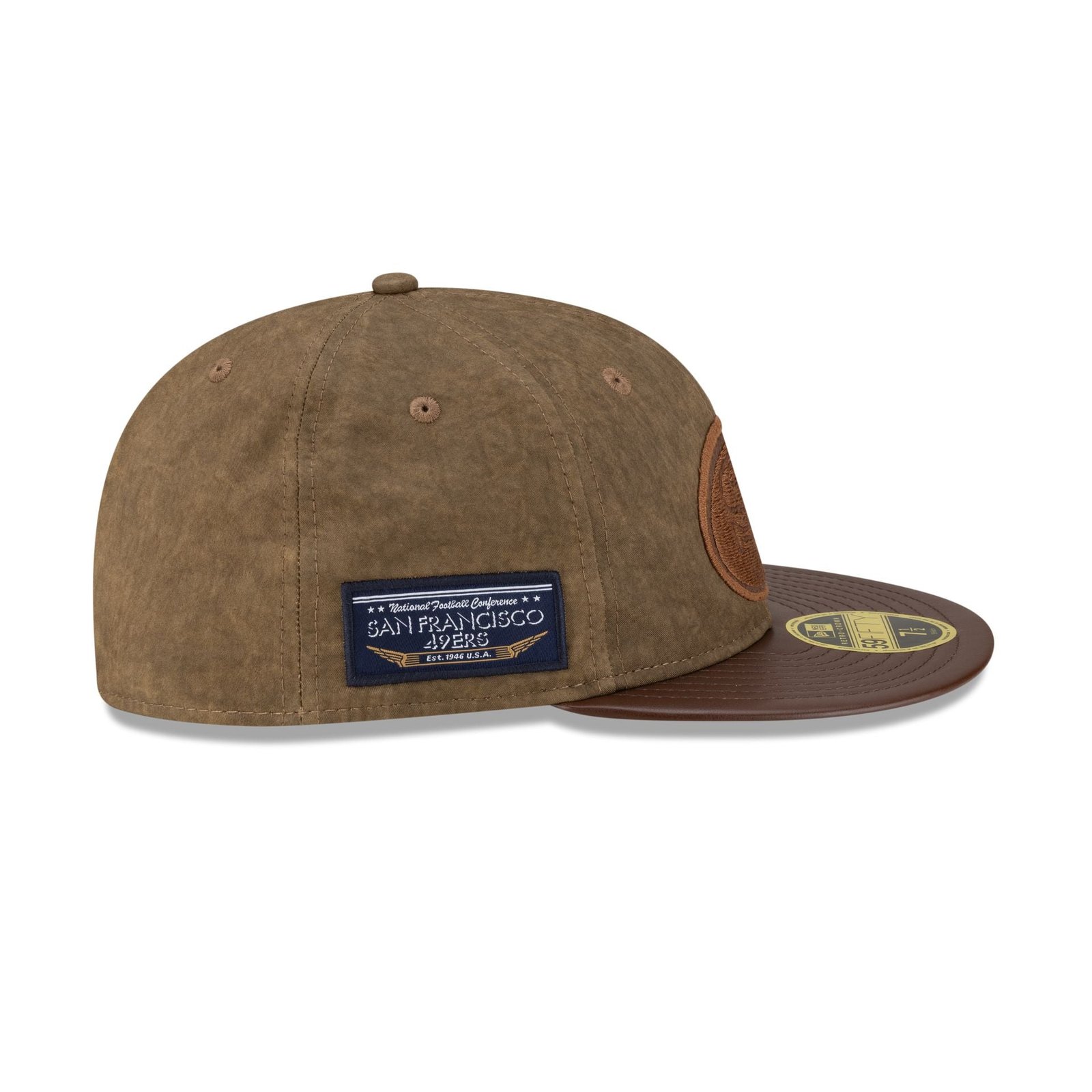San Francisco 49ers Utility Linen Retro Crown 59FIFTY Fitted Hat - Image 4