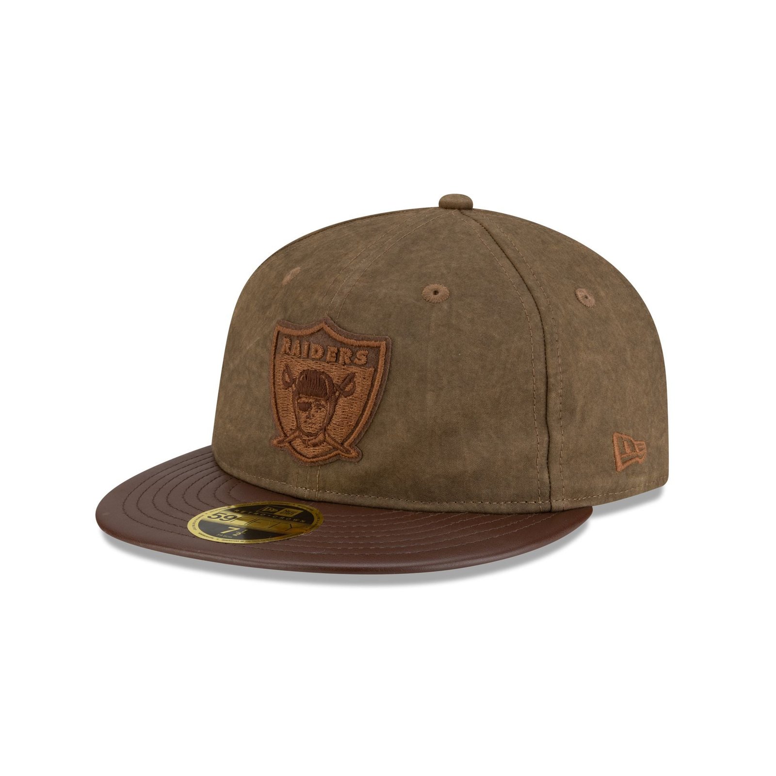 Las Vegas Raiders Utility Linen Retro Crown 59FIFTY Fitted Hat - Image 3