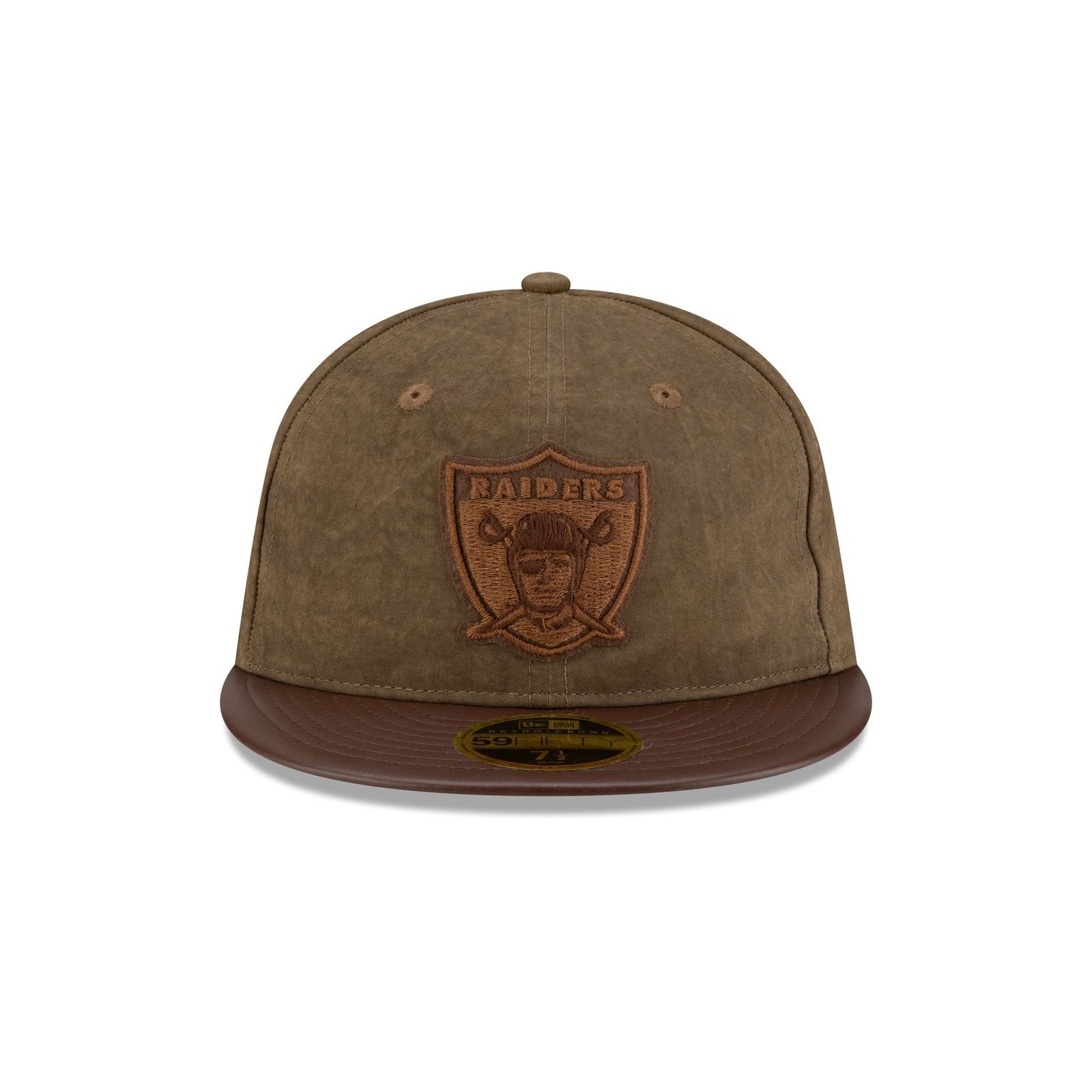 Las Vegas Raiders Utility Linen Retro Crown 59FIFTY Fitted Hat - Image 2