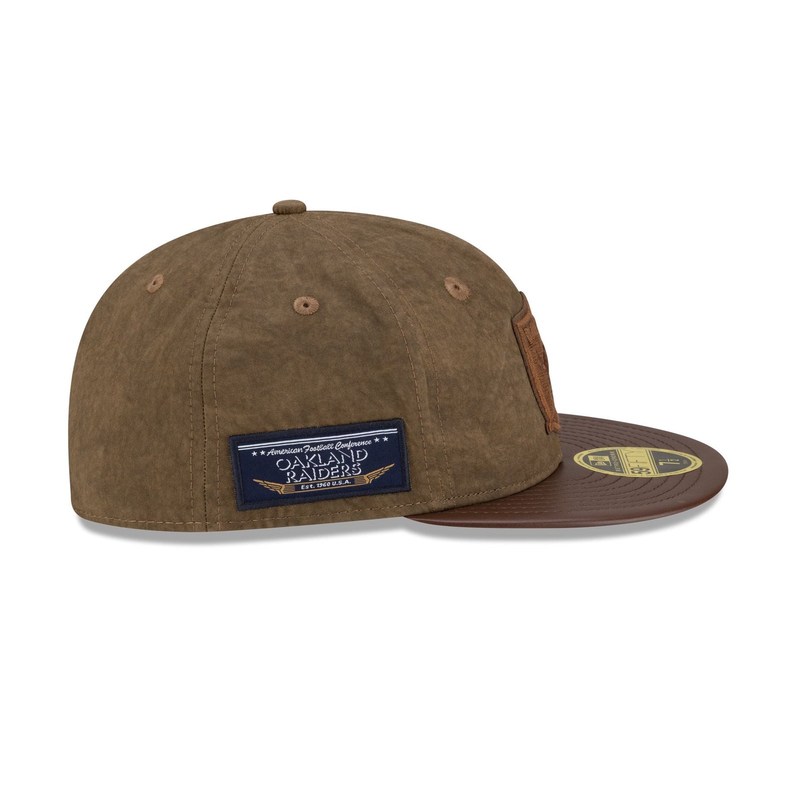 Las Vegas Raiders Utility Linen Retro Crown 59FIFTY Fitted Hat - Image 4