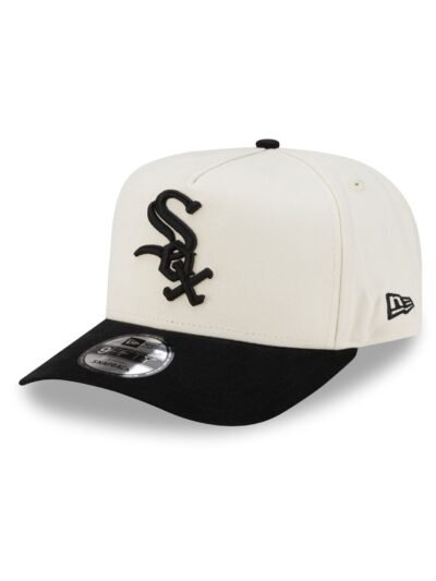 Chicago White Sox Cotton Brush Chrome Pre-Curve 9FIFTY A-Frame Snapback Hat