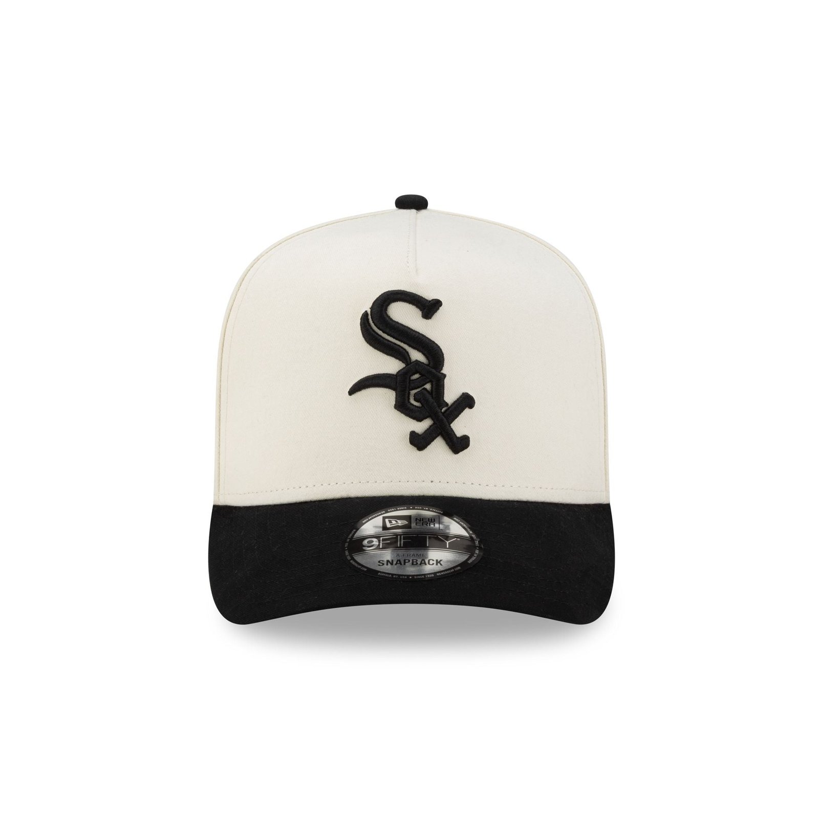 Chicago White Sox Cotton Brush Chrome Pre-Curve 9FIFTY A-Frame Snapback Hat - Image 2