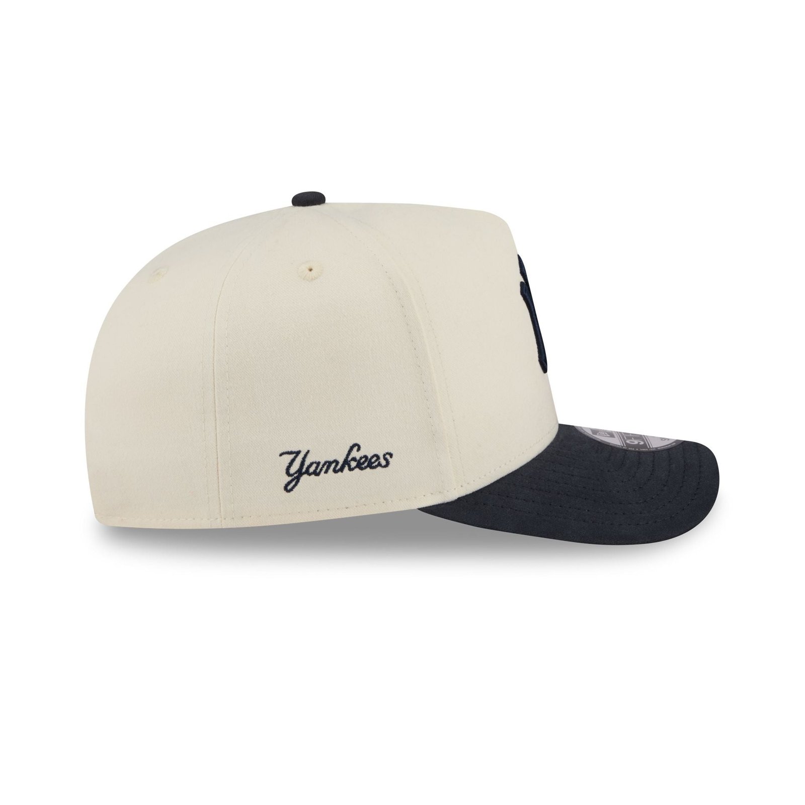 New York Yankees Cotton Brush Chrome Pre-Curve 9FIFTY A-Frame Snapback Hat - Image 5