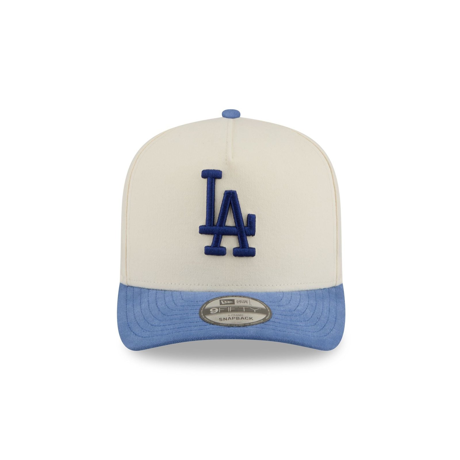 Los Angeles Dodgers Cotton Brush Chrome Pre-Curve 9FIFTY A-Frame Snapback Hat - Image 2