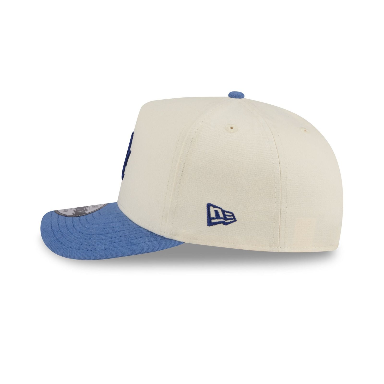 Los Angeles Dodgers Cotton Brush Chrome Pre-Curve 9FIFTY A-Frame Snapback Hat - Image 4