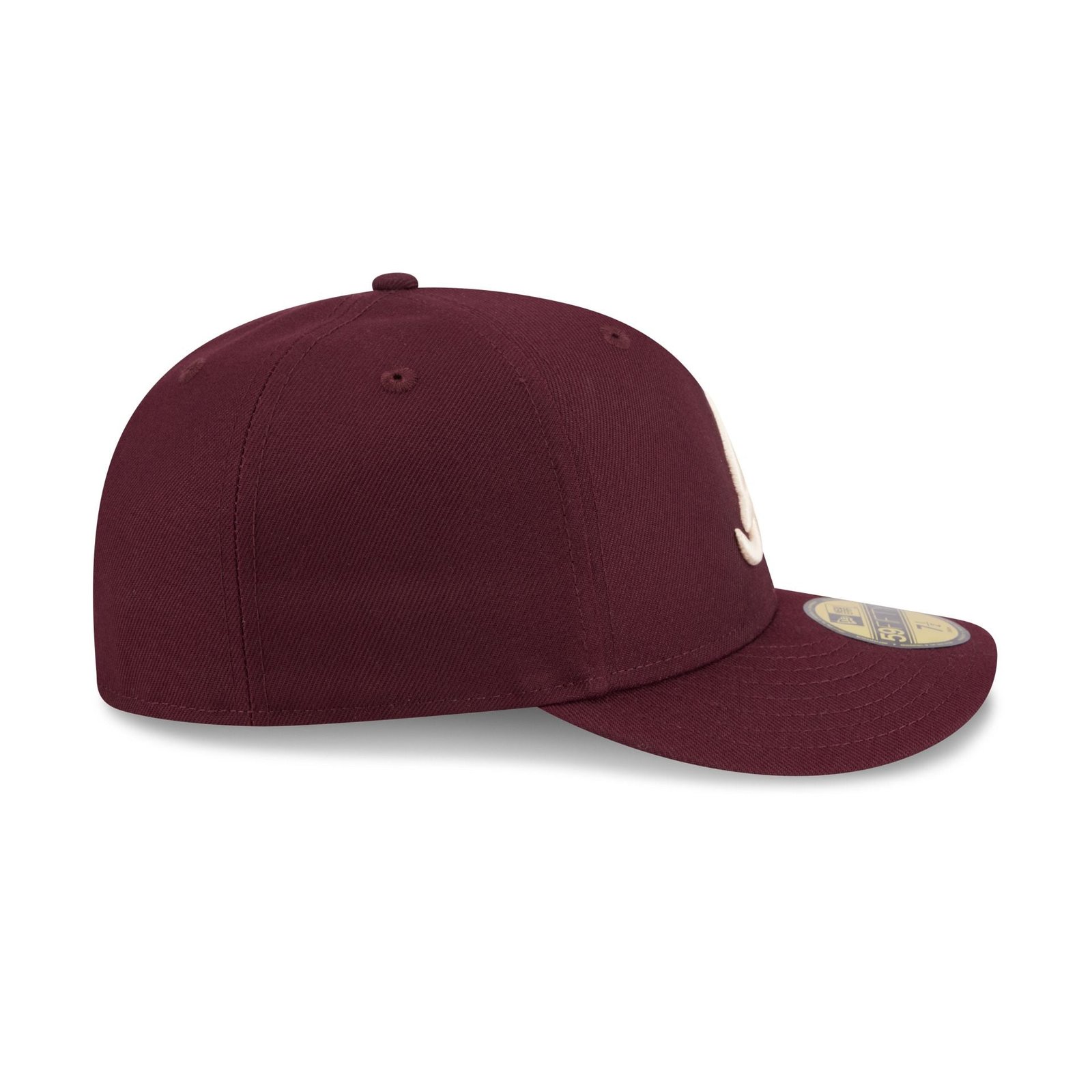 Atlanta Braves Maroon Pre-Curve 59FIFTY Fitted Hat - Image 5