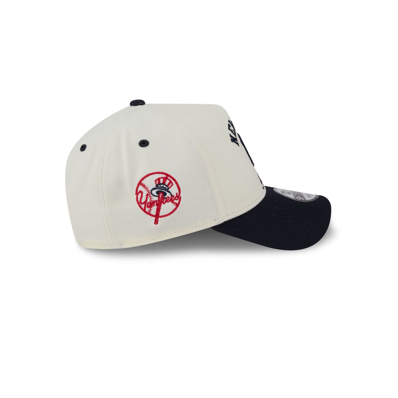 New York Yankees Chrome White Arched 9FORTY A-Frame Snapback Hat - Image 4