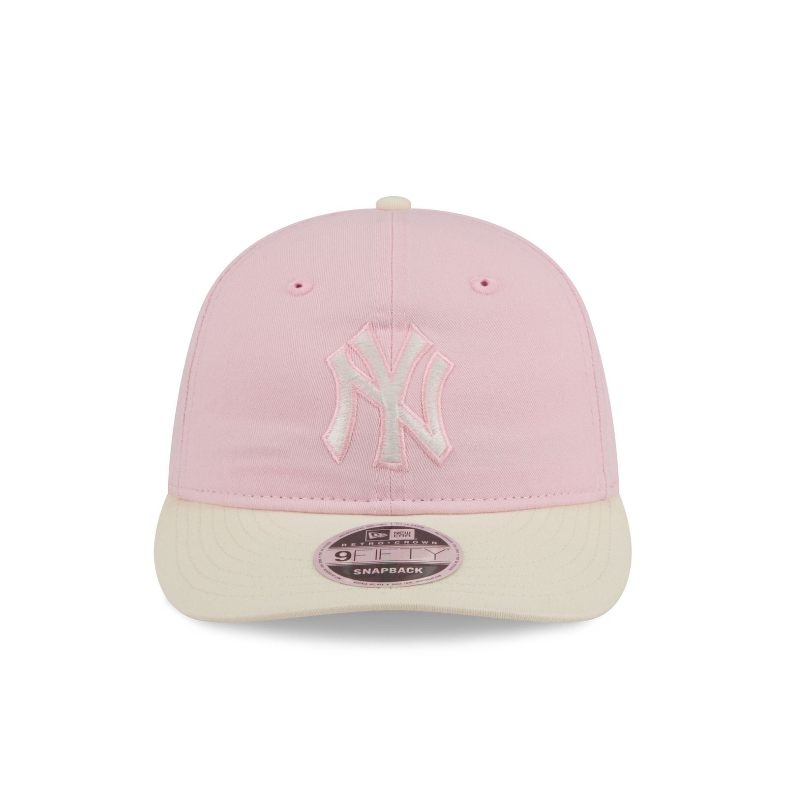 New York Yankees Light Pink Retro Crown 9FIFTY Snapback Hat - Image 2