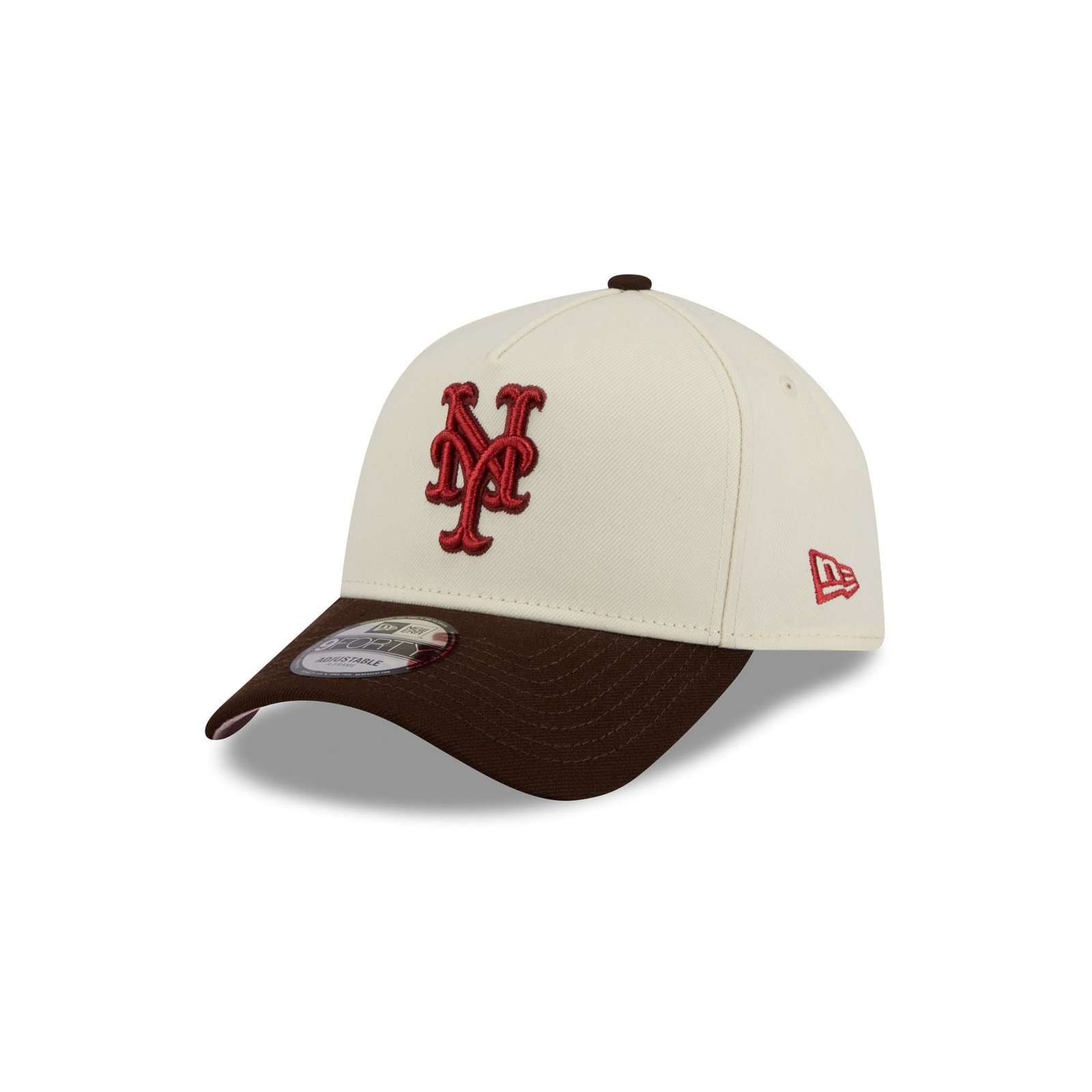 New York Mets City Script 9FORTY A-Frame Snapback Hat - Image 3