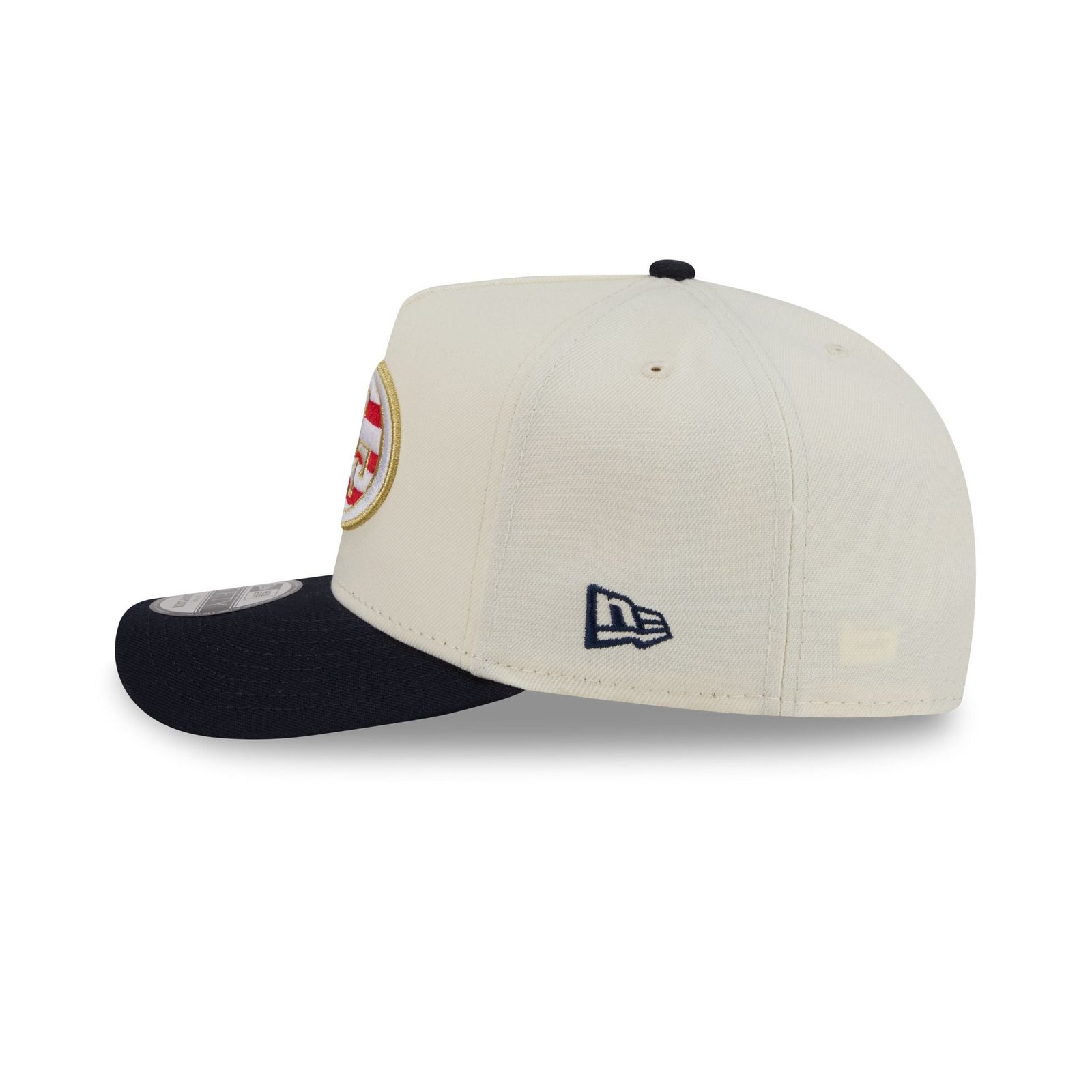 San Francisco 49ers Chrome White Stars and Stripes 9FIFTY A-Frame Snapback Hat - Image 5