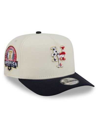 New York Mets Chrome White Stars and Stripes 9FIFTY A-Frame Snapback Hat