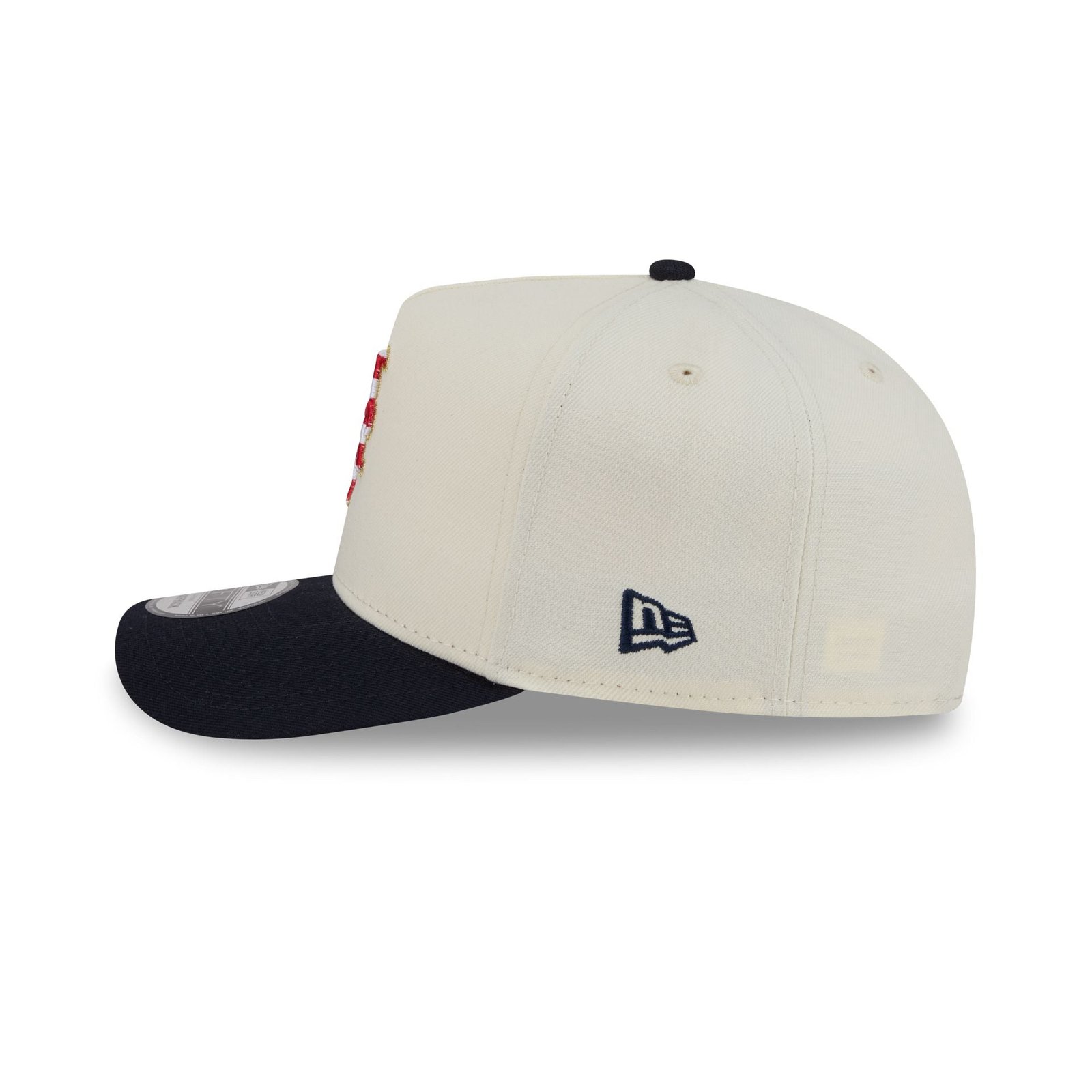 New York Mets Chrome White Stars and Stripes 9FIFTY A-Frame Snapback Hat - Image 5