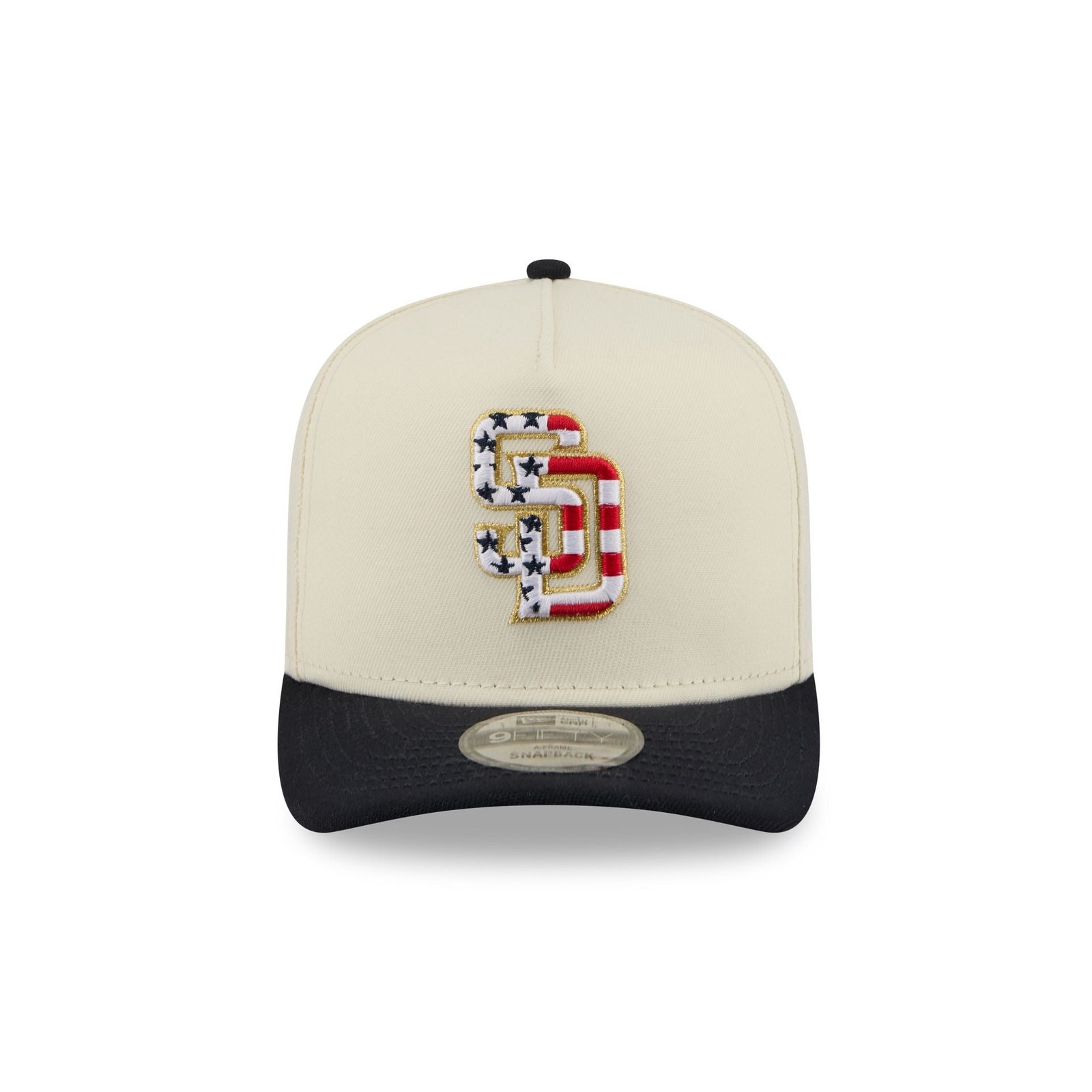 San Diego Padres Chrome White Stars and Stripes 9FIFTY A-Frame Snapback Hat - Image 2