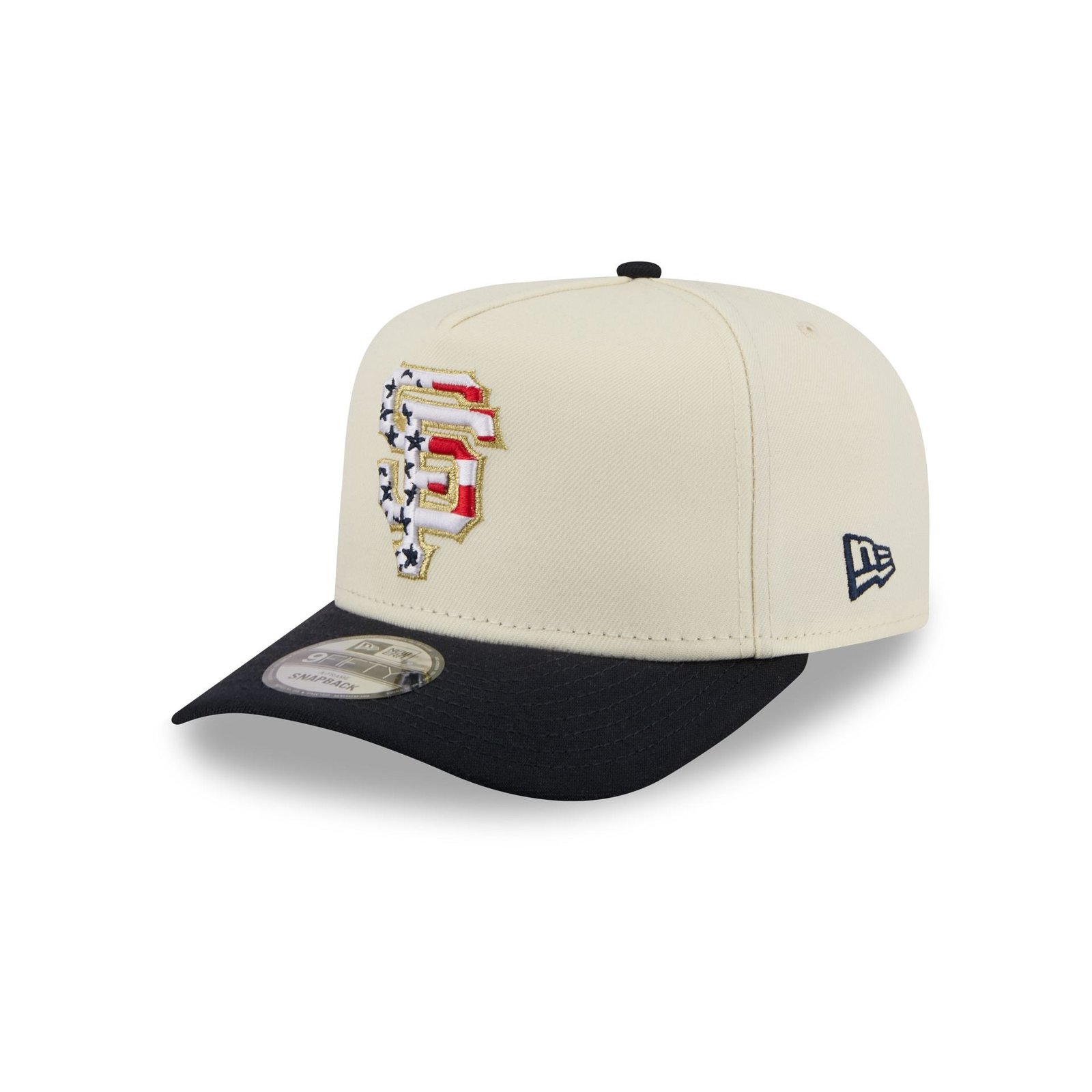 San Francisco Giants Chrome White Stars and Stripes 9FIFTY A-Frame Snapback Hat - Image 3