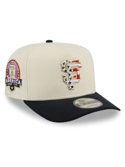 San Francisco Giants Chrome White Stars and Stripes 9FIFTY A-Frame Snapback Hat