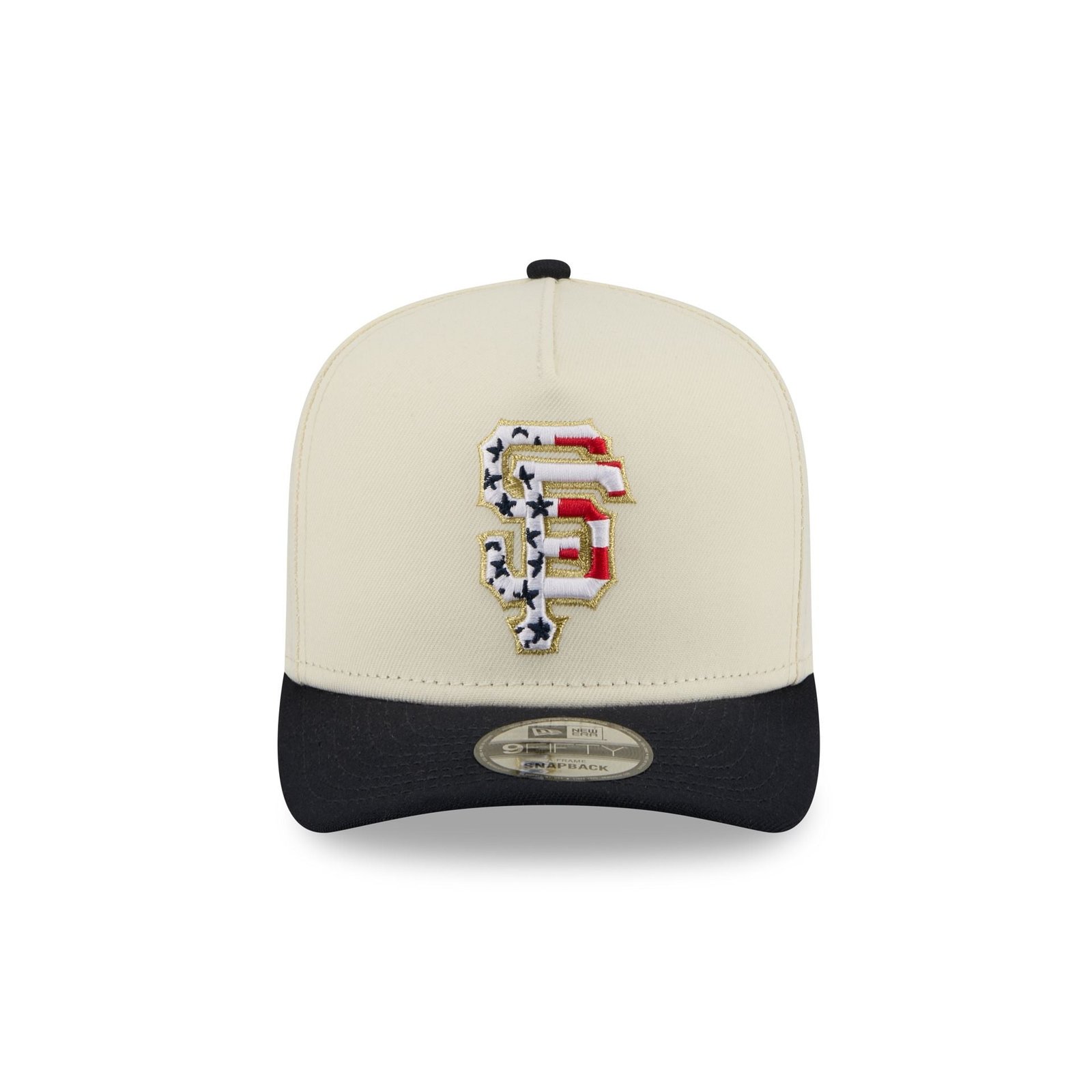 San Francisco Giants Chrome White Stars and Stripes 9FIFTY A-Frame Snapback Hat - Image 2