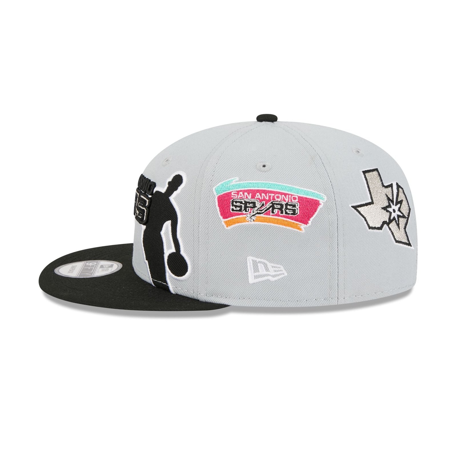 San Antonio Spurs Hardwood Classics All-Star Game 9FIFTY Snapback Hat - Image 5