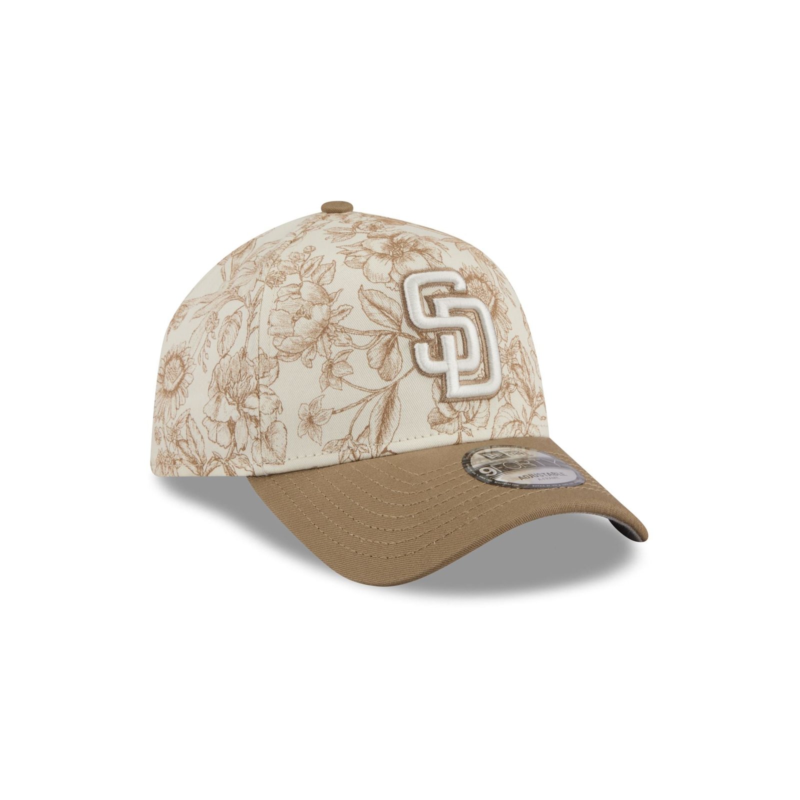 San Diego Padres Spring Floral 9FORTY A-Frame Snapback Hat - Image 3