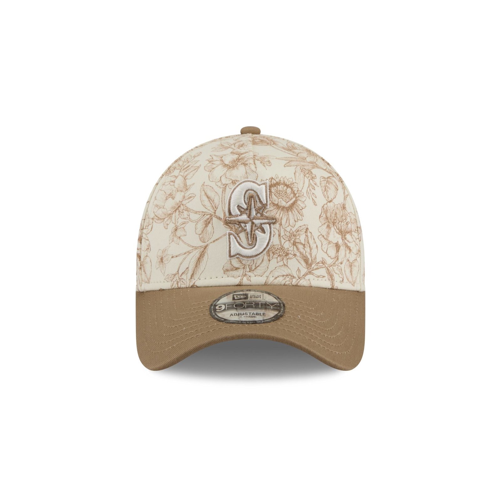 Seattle Mariners Spring Floral 9FORTY A-Frame Snapback Hat - Image 2