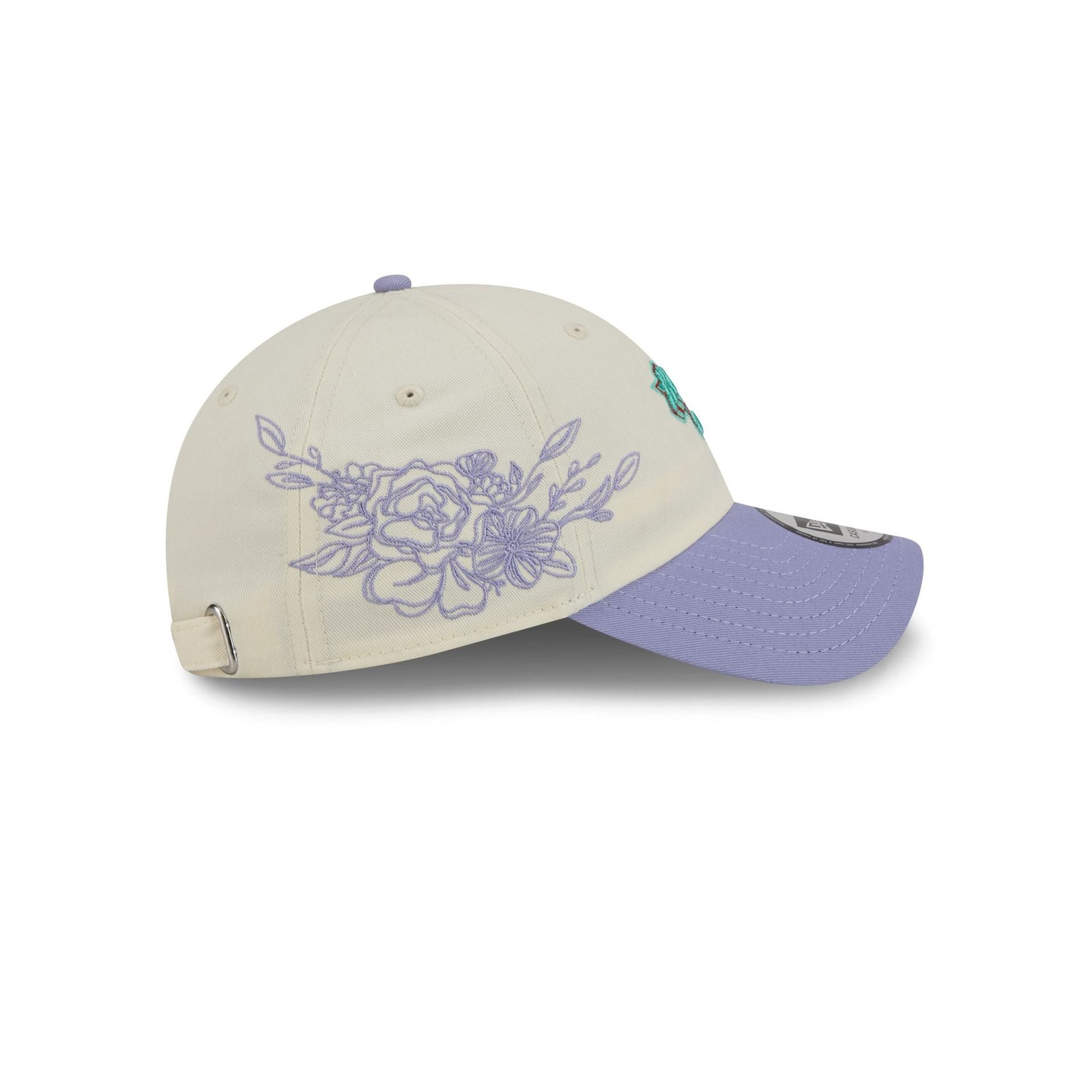 New York Knicks Lavender Flowers Casual Classic Adjustable Hat - Image 4