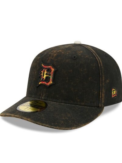 Just Caps Tie Dye Logo Detroit Tigers 59FIFTY Fitted Hat